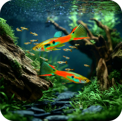 Endler and Fry Guppy (Poecilia wingei) – Growing Colourful Livebearer