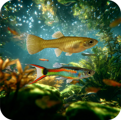 Classic Endler Guppy (Poecilia wingei) – Peaceful Colourful Livebearer