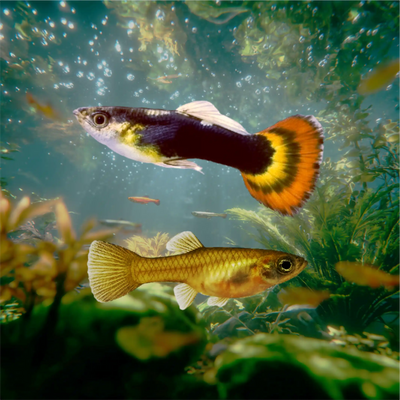 Phoenix Tail Guppy and Fry Guppy fish – Peaceful Colourful Livebearer - Image 3