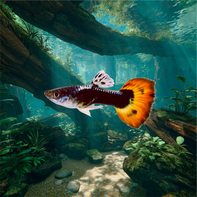 Phoenix Tail Guppy and Fry Guppy fish – Peaceful Colourful Livebearer - Image 1