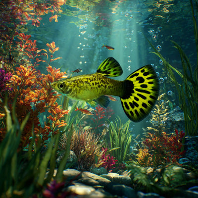 Endler Tiger Guppy (Yellow) – Striking Energetic Livebearer - Image 2