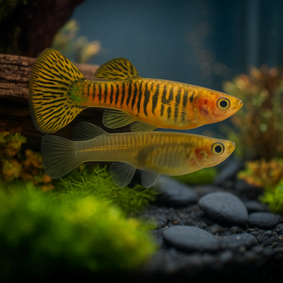 Endler Tiger Guppy (Yellow) – Striking Energetic Livebearer - Image 5